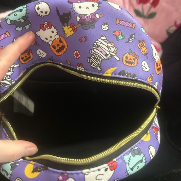 Loungefly Sanrio Hello Kitty Purple Halloween Backpack - Picture 5 of 5